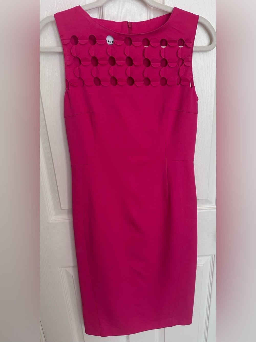 Akris Punto Bateau Neck Lined Sheath Dress Size 4 *Hemmed